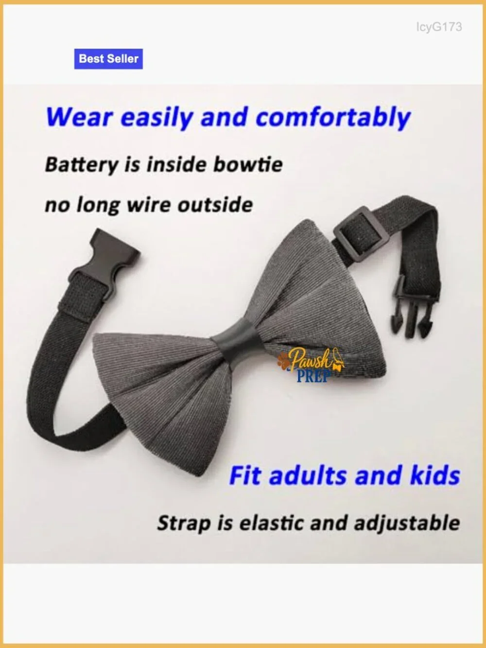 LED Light Up Bow Tie Wireless Flashing Fiber Optic Glow Party Accessory